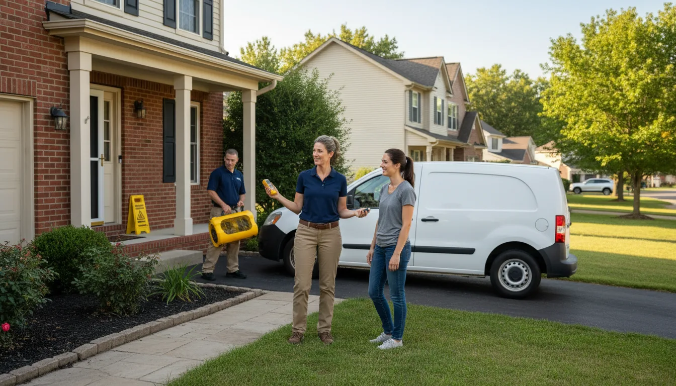 Residential water damage restoration in Lombard, IL